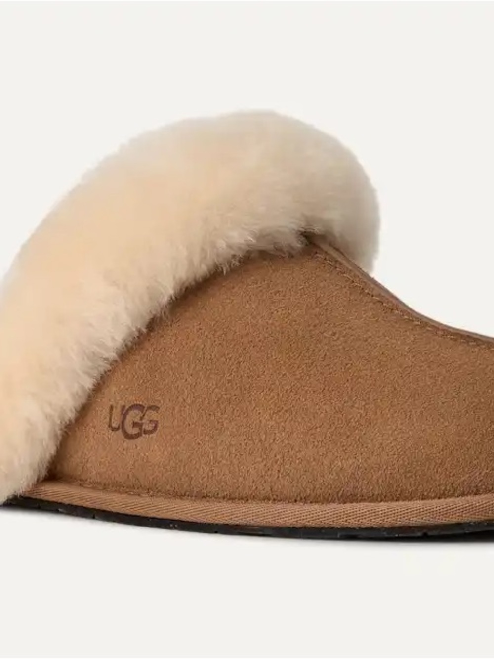 UGG | suede/shearling slipper chestnut women’s 10